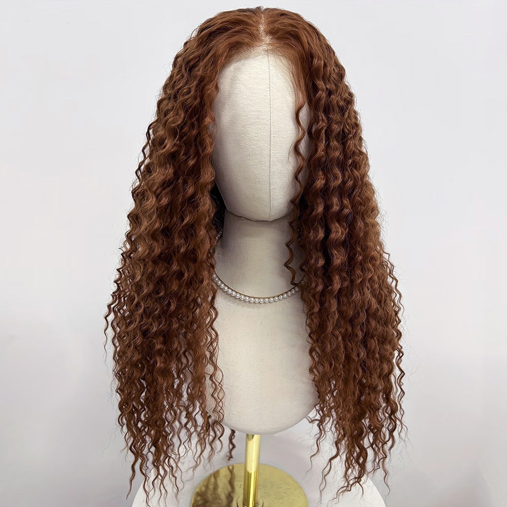 Honey Brown Curly Wig