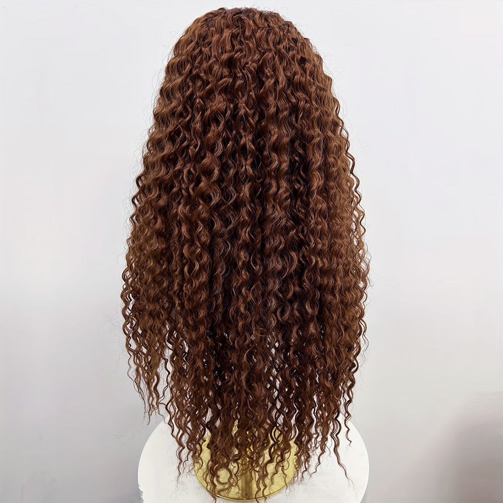 Honey Brown Curly Wig