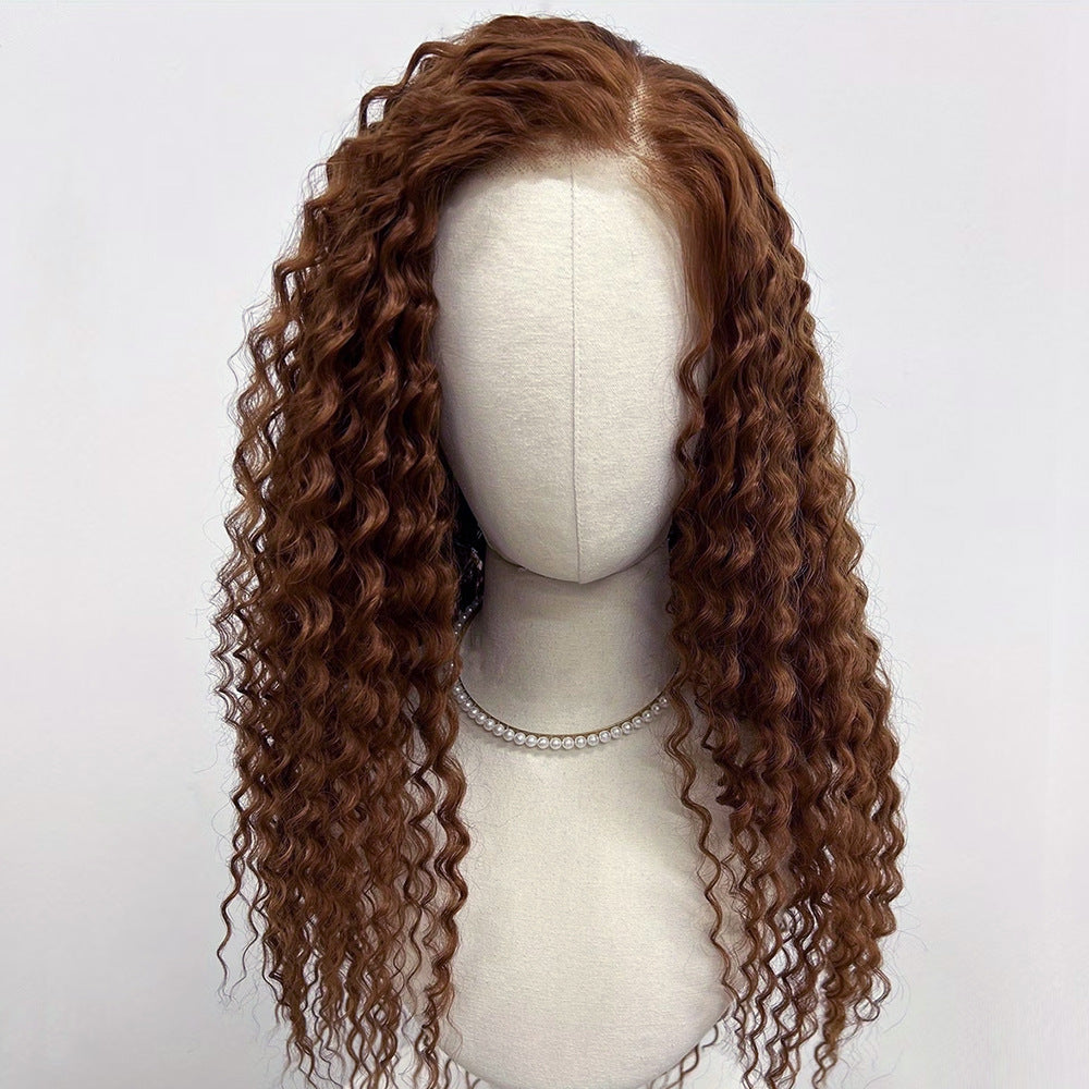 Honey Brown Curly Wig