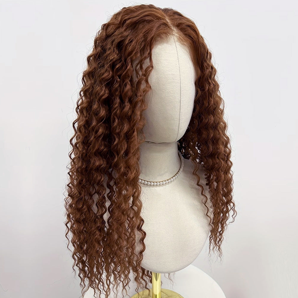 Honey Brown Curly Wig